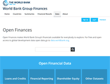 Tablet Screenshot of finances.worldbank.org